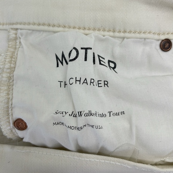 MOTHER The Charmer Sexy Just Walked into Town in Warm Ivory Size 31 - Picture 7 of 9